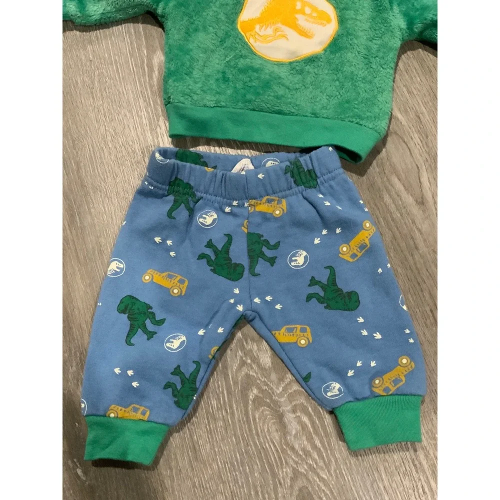 Universal Studios Baby Boys Jurassic Park‎ 2 pc Sweat Pants Set Size 0-3M